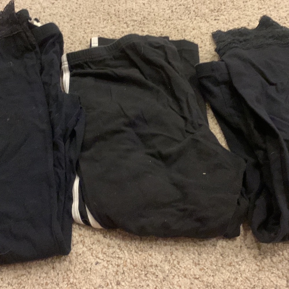 3 Pairs SO Black Leggings (Large)